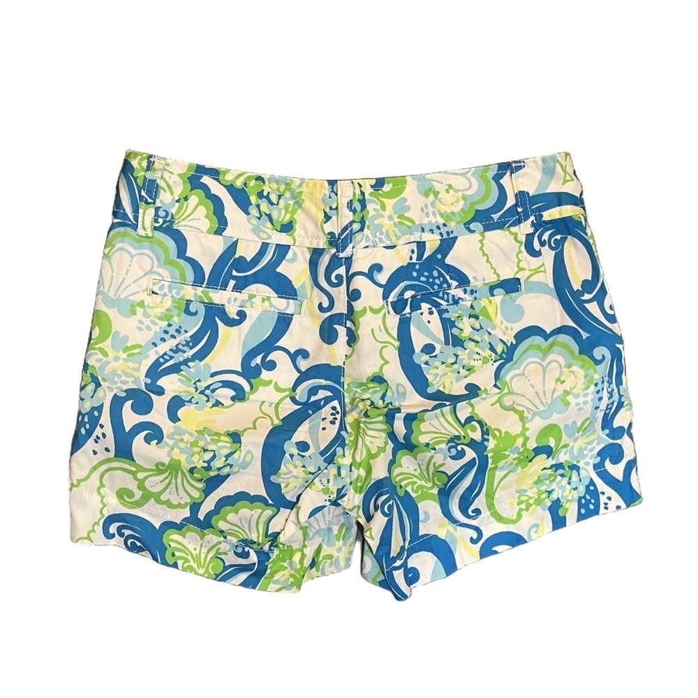 Lilly Pulitzer Callahan Shorts Size 00 Womens Crystal Coast Print resort Green - Picture 4 of 4